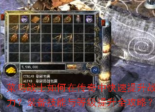 ����սʿ����ڴ����п�������ս����װ��������ȼ�����ȫ���ԣ�