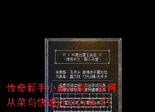 传奇新手小白指南:如何从菜鸟快速进阶为高手? 传奇新手小白指南:如何从菜鸟快速进阶为高手?