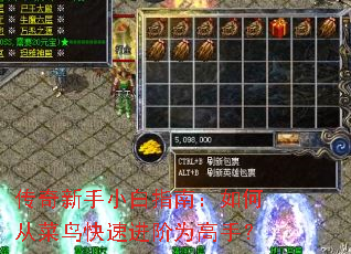 传奇新手小白指南:如何从菜鸟快速进阶为高手? 传奇新手小白指南:如何从菜鸟快速进阶为高手?