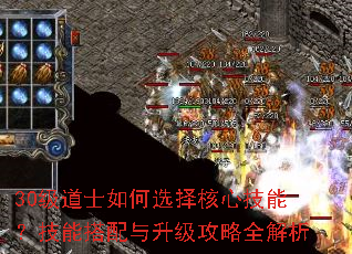 30级道士如何选择核心技能?技能搭配与升级攻略全解析 30级道士如何选择核心技能?技能搭配与升级攻略全解析