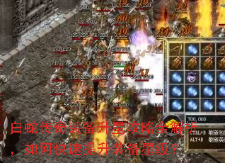 白蛇传奇装备升星攻略全解析,如何快速提升装备星级? 白蛇传奇装备升星攻略全解析,如何快速提升装备星级?