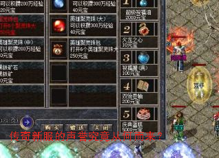 传奇新服的声誉究竟从何而来? 传奇新服的声誉究竟从何而来?