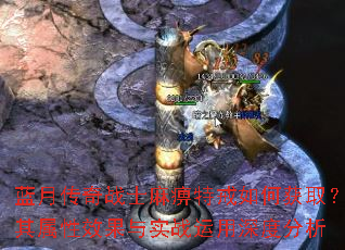 蓝月传奇战士麻痹特戒如何获取?其属性效果与实战运用深度分析 蓝月传奇战士麻痹特戒如何获取?其属性效果与实战运用深度分析