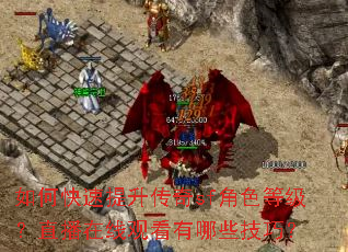 如何快速提升传奇sf角色等级?直播在线观看有哪些技巧? 如何快速提升传奇sf角色等级?直播在线观看有哪些技巧?