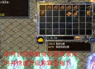 如何获取热血精品游戏激活码并快速升级称霸全服? 如何获取热血精品游戏激活码并快速升级称霸全服?
